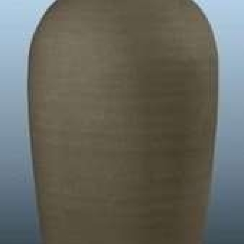 Naturbrun urne i biologisk nedbrydeligt materiale