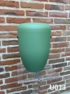 Grøn urne i mat og stilrent design